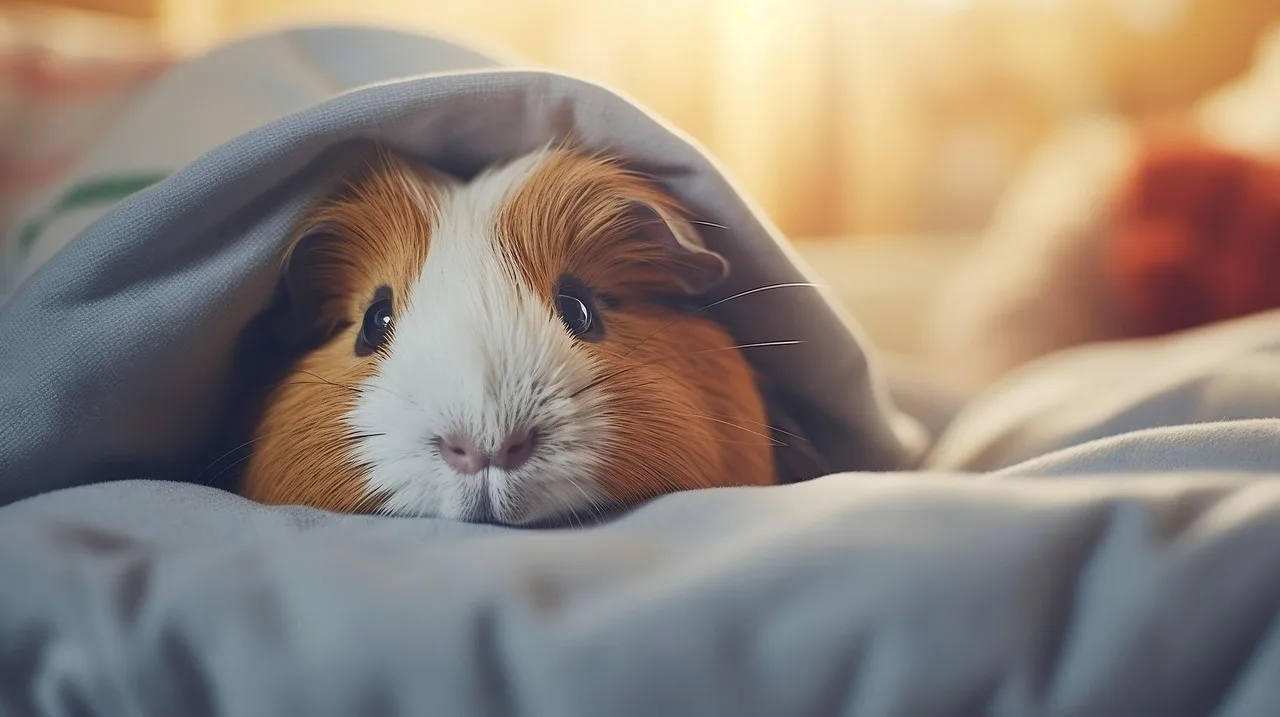 Pequeno pet em ambiente calmo para cuidados de iniciantes